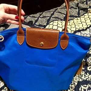 Blue medium Longchamp Bag.  Limited Edition!
